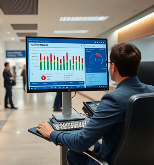 Enhanced staff efficiency in bank branches with queue management