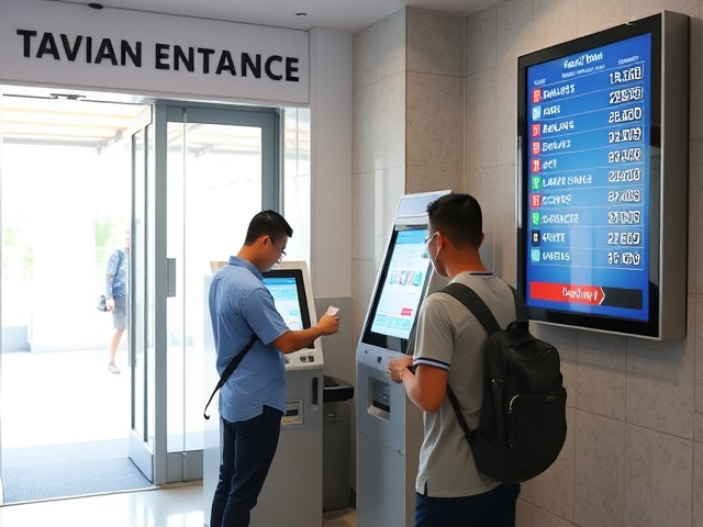 Physical queue management system for government offices